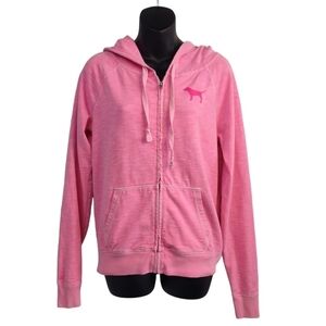 PINK Victoria's Secret Women's Pink Hooded Jacket Size XS